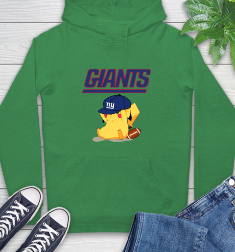NFL Pikachu Football Sports New York Giants Hoodie 8