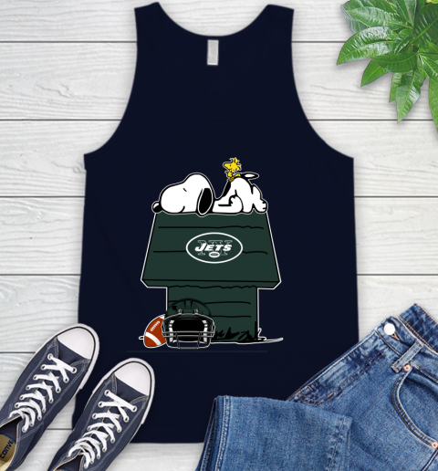 New York Jets NFL Football Snoopy Woodstock The Peanuts Movie Tank Top 3