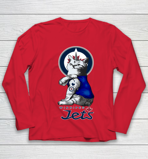 NHL My Cat Loves Winnipeg Jets Hockey Youth Long Sleeve 8