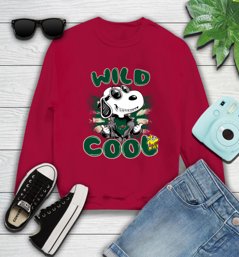 NHL Hockey Minnesota Wild Cool Snoopy Shirt Sweatshirt 8