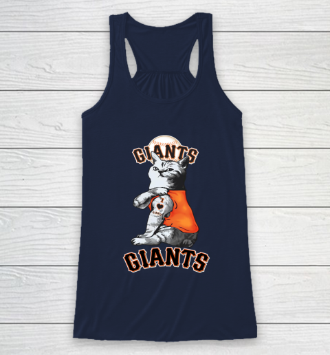 MLB Baseball My Cat Loves San Francisco Giants Racerback Tank 8