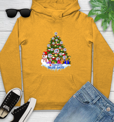 Toronto Blue Jays Merry Christmas MLB Baseball Sports Youth Hoodie 3