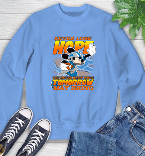 Detroit Lions NFL Football Mickey Disney Never Lose Hope Sweatshirt 11