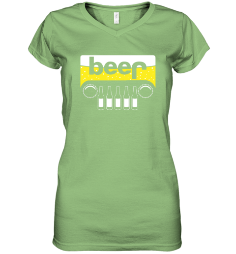 tnjh beer and jeep shirts women v neck t shirt 39 front lime