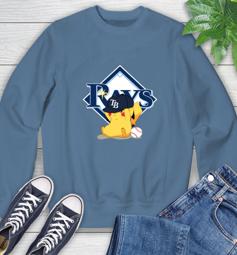 MLB Pikachu Baseball Sports Tampa Bay Rays Sweatshirt 7