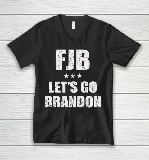 FJB Let's Go Brandon Anti Biden V-Neck T-Shirt