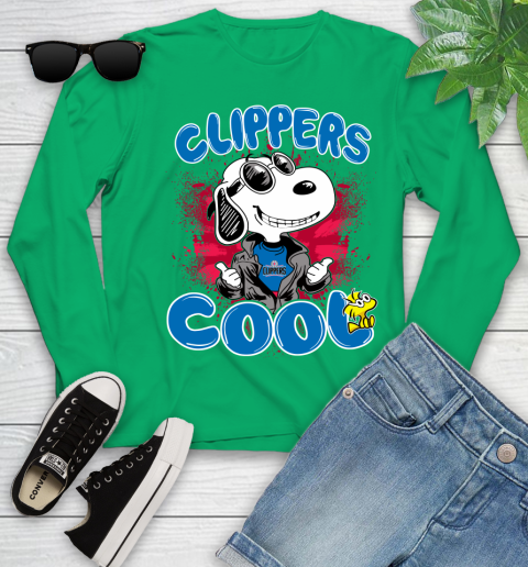 NBA Basketball LA Clippers Cool Snoopy Shirt Youth Long Sleeve 6