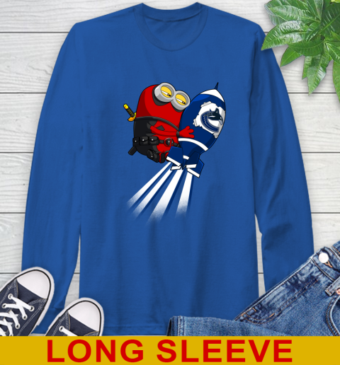 NHL Hockey Vancouver Canucks Deadpool Minion Marvel Shirt Long Sleeve T-Shirt 11