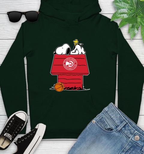 Atlanta Hawks NBA Basketball Snoopy Woodstock The Peanuts Movie Youth Hoodie 13