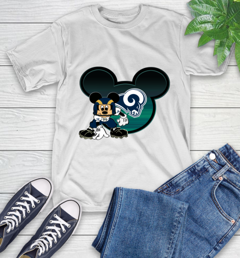 NFL Los Angeles Rams Mickey Mouse Disney Football T Shirt T-Shirt