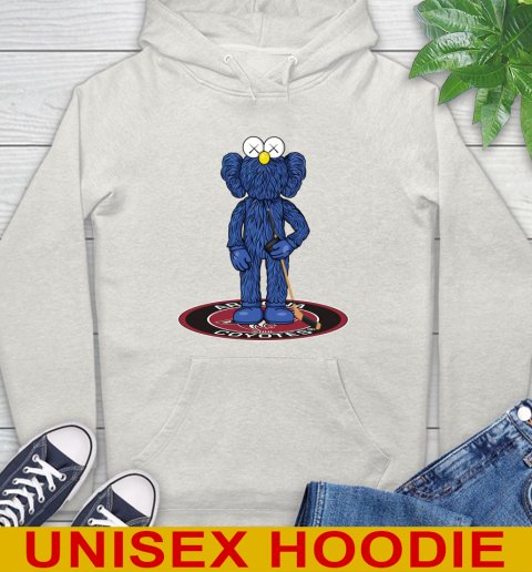 NHL Hockey Arizona Coyotes Kaws Bff Blue Figure Shirt Hoodie 12