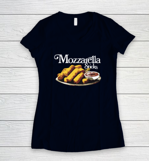 Mozzarella Sticks Women's V-Neck T-Shirt 2