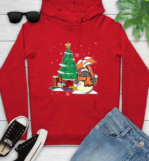San Francisco Giants MLB Baseball Cute Tonari No Totoro Christmas Sports Youth Hoodie 12