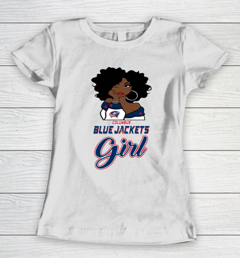 Columbus Blue Jackets Girl NHL Women's T-Shirt 3