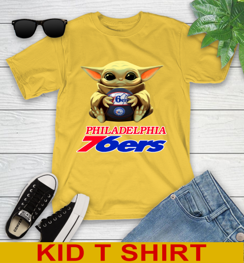NBA Basketball Philadelphia 76ers Star Wars Baby Yoda Shirt 108