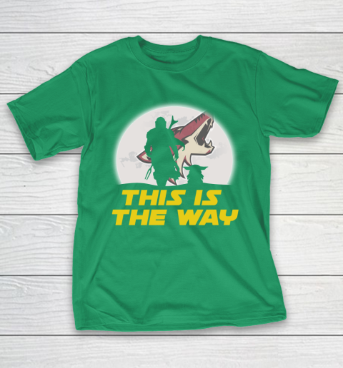 Arizona Coyotes NHL Ice Hockey Star Wars Yoda And Mandalorian This Is The Way T-Shirt 5