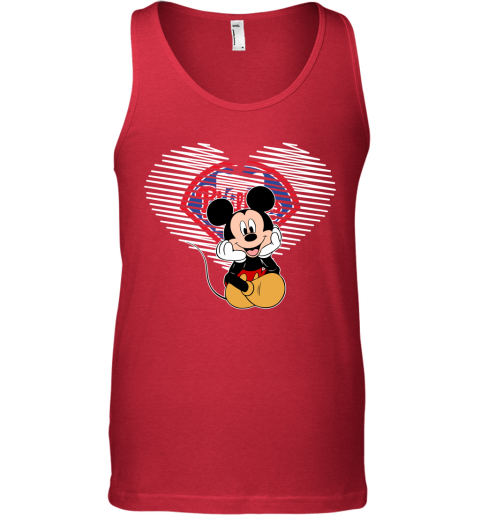 MLB Philadelphia Phillies The Heart Mickey Mouse Disney Baseball T Shirt 9AwwONnLzXl unisex tank 17 95 151514 front red