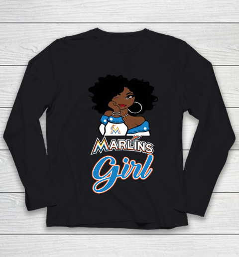 Miami Marlinss Girl MLB Youth Long Sleeve
