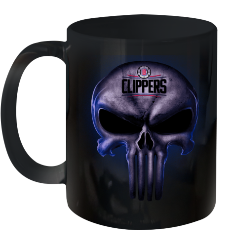 LA Clippers NBA Basketball Punisher Skull Sports Ceramic Mug 11oz