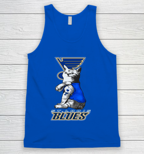 NHL My Cat Loves St.Louis Blues Hockey Tank Top 4