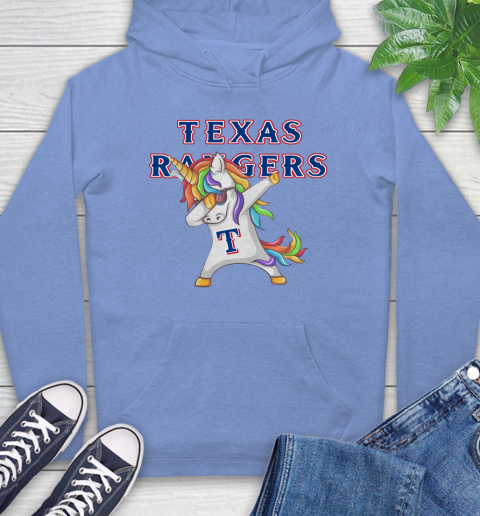 Texas Rangers MLB Baseball Funny Unicorn Dabbing Sports Hoodie 11