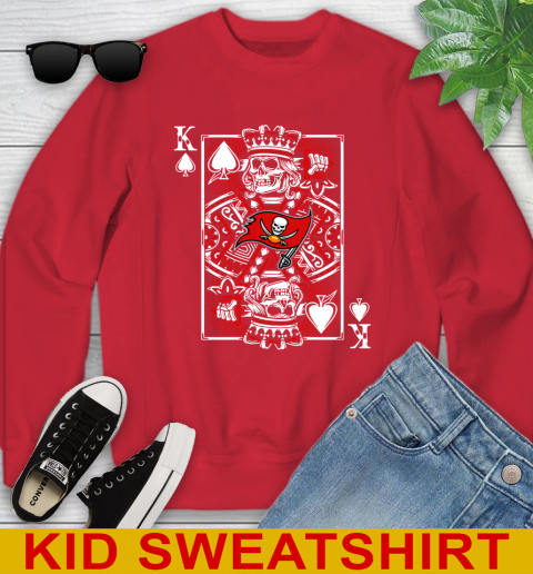 Tampa Bay Buccaneers NFL Football The King Of Spades Death Cards Shirt Youth Sweatshirt 7