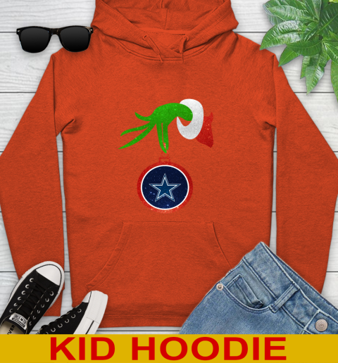 Dallas Cowboys Grinch Merry Christmas NFL Football Youth Hoodie 5