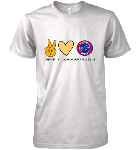 Peace Love Buffalo Bills Premium Men's T-Shirt