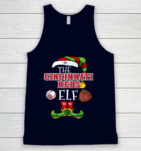 Cincinnati Reds Christmas ELF Funny MLB Tank Top 2