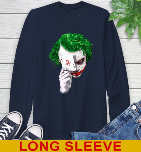 Houston Rockets NBA Basketball Joker Card Shirt Long Sleeve T-Shirt 3