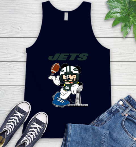 NFL New York Jets Mickey Mouse Disney Super Bowl Football T Shirt Tank Top 3