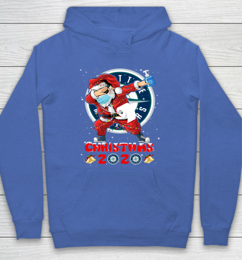 Seattle Mariners Funny Santa Claus Dabbing Christmas 2020 MLB Hoodie 6