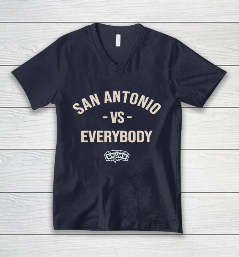 San Antonio Spurs Vs Everybody V-Neck T-Shirt 2