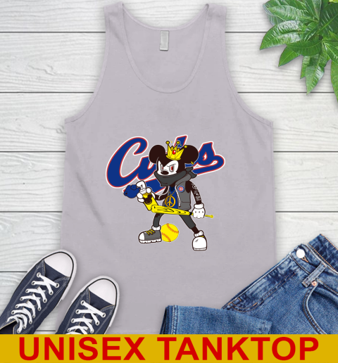 Chicago Cubs MLB Baseball Mickey Peace Sign Sports Tank Top 4