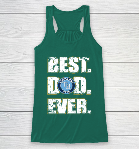 MLB Tampa Bay Rays Baseball Best Dad Ever Family Shirt Racerback Tank 5