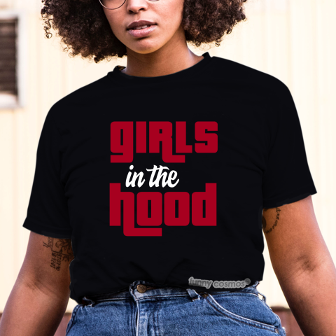 Jordan 1 Banner Matching Sneaker Tshirt For Woman For Girl Girls in the Hood Black Jordan Shirt