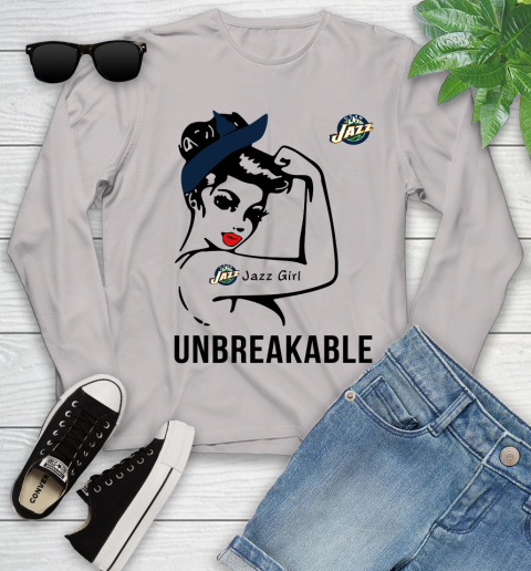 NBA Utah Jazz Girl Unbreakable Basketball Sports Youth Long Sleeve 9