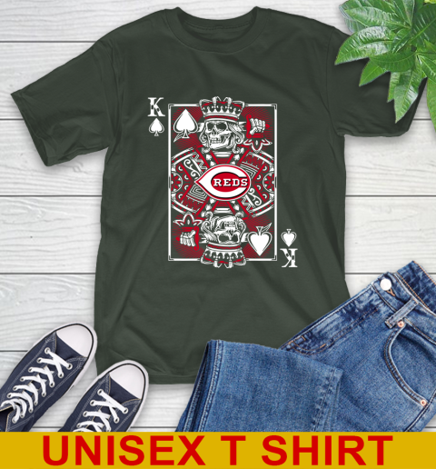 Cincinnati Reds MLB Baseball The King Of Spades Death Cards Shirt T-Shirt 6