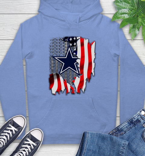 Dallas Cowboys NFL Football American Flag Hoodie 11
