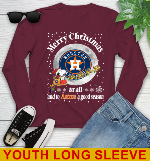 Houston Astros Merry Christmas To All And To Astros A Good Season MLB Baseball Sports Youth Long Sleeve 6