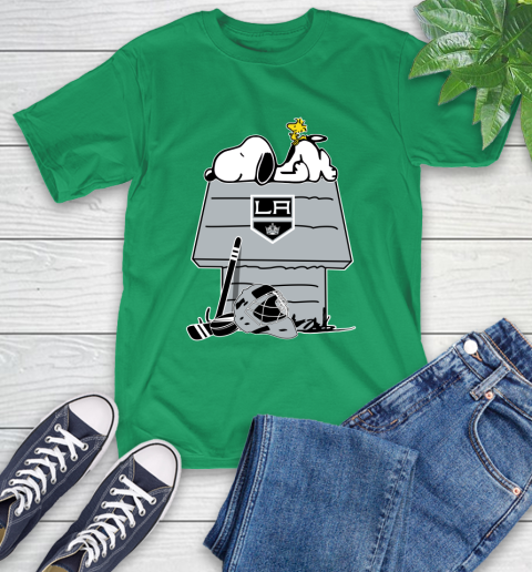 Los Angeles Kings NHL Hockey Snoopy Woodstock The Peanuts Movie T-Shirt 7