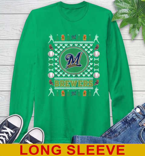 Milwaukee Brewers Merry Christmas MLB Baseball Loyal Fan Long Sleeve T-Shirt 8