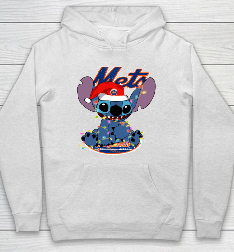 New York Mets MLB noel stitch Baseball Christmas Hoodie