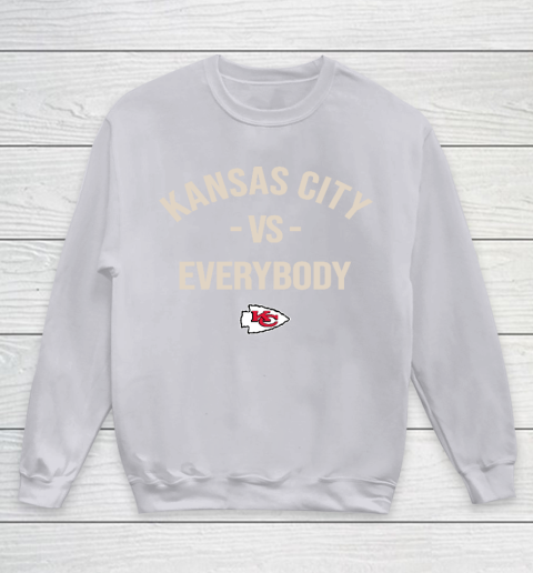 Kansas City Chiefs Vs Everybody Youth Sweatshirt 3