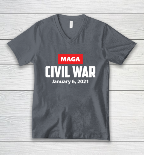 Maga Civil War V-Neck T-Shirt 4