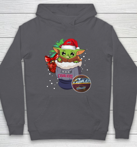 Cleveland Cavaliers Christmas Baby Yoda Star Wars Funny Happy NBA Hoodie 7