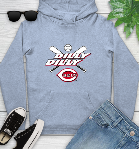 MLB Cincinnati Reds Dilly Dilly Baseball Sports Youth Hoodie 10