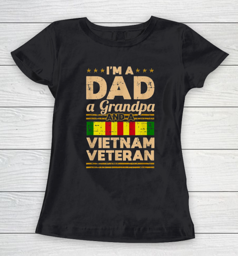 Grandpa Funny Gift Apparel  Dad Grandpa Vietnam Veteran Vintage Men's Gift Women's T-Shirt