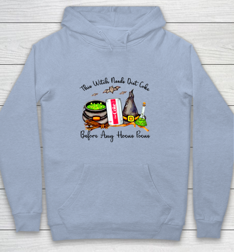 Hocus Pocus Halloween  This Witch Need Diet Coke Youth Hoodie 5