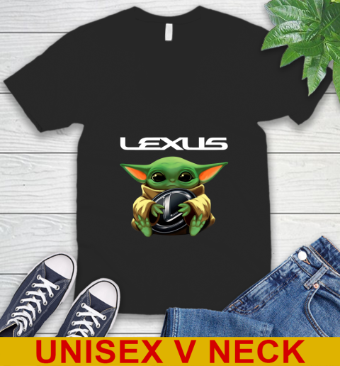 Star Wars Baby Yoda Hugs Lexus Car Shirt 47